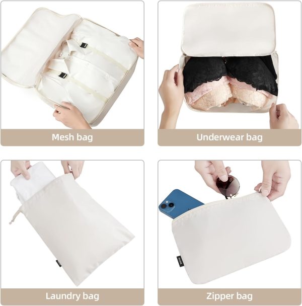 10 Set Packing Cubes Various Sizes Packing Organizer for Travel Accessories Luggage Carry On Suitcase - Image 6